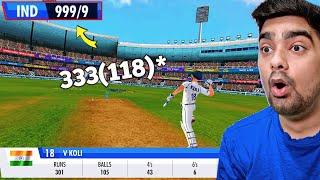 VIRAT KOHLI 333(118)* INDIA Vs AUSTRALIA BGT WCC3