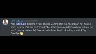 Nitro User VS Discord MOD | Itz Gold