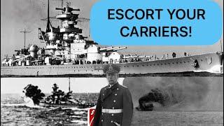 The Sinking of Glorious & Hornet: Why Escorting Forces are Important.