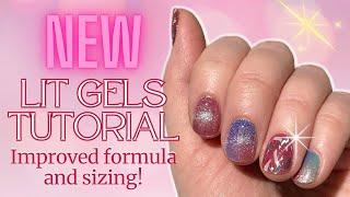 NEW FORMULA - Lit Gels Semi-Cured Nail Strips Tutorial | KBEAUTYHOBBIT