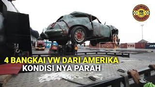 TERBANG DARI AMERIKA KE INDONESIA 4 BANGKAI VW SIAP RESTORASI