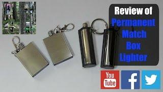 Permanent Metal Match Box Lighter Review