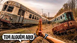 ENCONTRAMOS UM CEMITÉRIO DE TREM ABANDONADO…