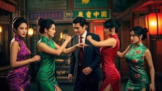 Movie: He destroys a brothel, gets attacked by 4 kung fu beauties, but is chosen by the mob boss!