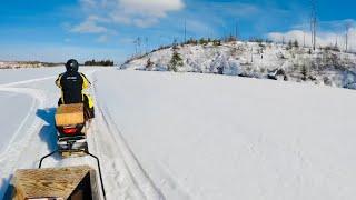 Ice fishing a remote lake for rainbow trout