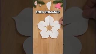 EASY PAPER SNOWFLAKE COLD ROMANCE INSTRUCTION | HOW TO CUT OUT A SNOWFLAKE INCL ART