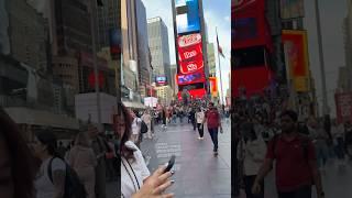 THE WALK THROUGH TIMES SQUARE | #nycwalk #travel #newyorkcity #nyc #timessquare #newyork #fyp