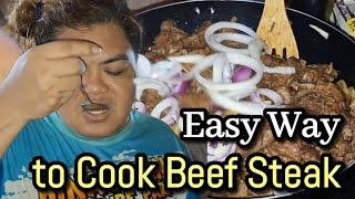 EASY WAY TO COOK BEEF STEAK AT NILAGANG BAKA