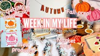 Week in my life as a SMALL BUSINESS OWNER // new products, fall prep, getting caught up!