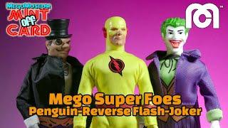 Mego Super Foes: Penguin-Reverse Flash-Joker Review (Mint Off Card)