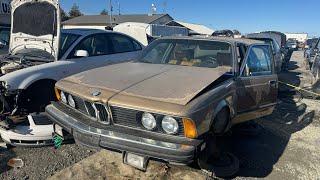 1982 BMW E23 733i at Junkyard in California