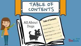 Informational Writing for Kids - Episode 7: Making a Table of Contents