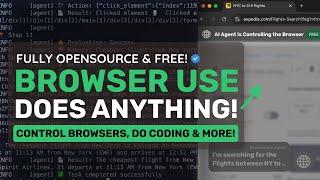 Browser Use Agent: This FULLY FREE AI Agent CAN CONTROL BROWSERS & DO ANYTHING! (Beats Anthropic!)
