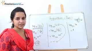 Logarithm Made Easy - Aptitude Youtube videos, Freshersworld