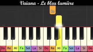 Vaiana - Le bleu lumière (Piano très facile pour enfant ou débutant)