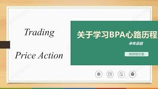 关于学习Al Brooks价格行为半年心路历程小结|学习路线推荐