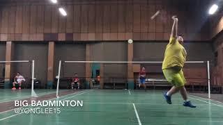 WOW.. FATBOY PLAYING BADMINTON SINGLE!! IMPOSSIBLE BUT IT IS TRUE!! UNBELIEVABLE!! MUST WATCH!!!