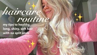 my hair care routine for HEALTHY & long hair | the products I use, wash routine & go to styling ep26