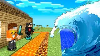 TAJNA BAZA vs TSUNAMI w Minecraft!