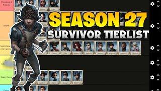 SURVIVOR TIERLIST SEASON 27 IDENTITY V