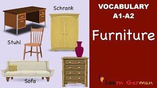 Learn German | German Vocabulary | das Möbel | Furniture | A1