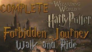 Full Hogwarts Forbidden Journey Walk and Ride