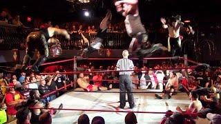 Quadruple Coast To Coast Dropkick (Team Pazuzu vs. Beyond Originals) - Beyond Wrestling