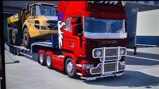 EURO TRUCK SIMULATOR 2, SCANIA STREAMLINE,HP490 CAT STRAIGHT PIPE,HAULING FROM GLASGOW TO MANCHESTER