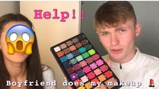 Boyfriend does my makeup // makeupbymia