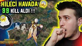 HİLECİ HAVADA ASILI KALARAK 99 KİLL ALDI! PUBG Mobile Hilecileri !