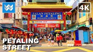 [4K] Petaling Street Market in Chinatown Kuala Lumpur, Malaysia  Walking Tour Vlog & Travel Guide