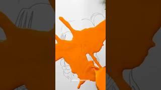 I Spilled Watercolor draw Hanuman ji painting #shorts #hanumanji #hanuman #hanumanchalisa