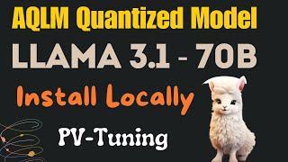 Llama 70B 3.1 Instruct AQLM-PV Released - Runs on 24GB VRAM - Install Locally