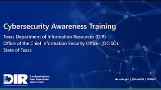 Cybersecurity Awareness Training