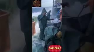 "Raging Typhoon Strikes China: Intense Sea Fury Caught on Camera ️"