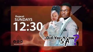 Did you know that SA? Saturdays 21:00