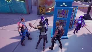 Default Skin Copying Everybody in Party Royale *Default doing everybody’s emotes!*