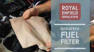 Royal Enfield Himalayan, GUGLAtech Fuel Filter, taking out the filter after a year of riding...