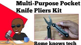 Rome Knows Tech  - Multi-Purpose Pocket Knife Pliers Kit