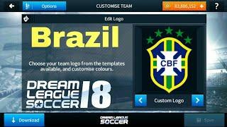 How To Import Brazil Logo And Kits In Dream League Soccer 2018