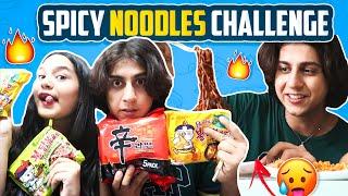 SPICY NOODLES CHALLENGE |Trying Different Korean Ramen Noodles