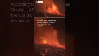 One of world's most active volcano erupts again