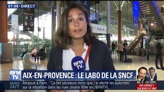 À la gare d'Aix-en-Provence, Ashley Chevalier s'est rendue dans le laboratoire de la SNCF