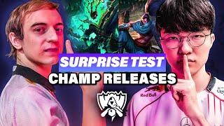 Do Worlds Pros know when League Champions released? - Surprise Test