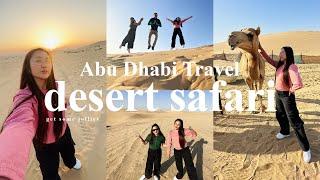 ABU DHABI TRAVEL VLOG  | The Desert Safari Tour in Abu Dhabi | get some jollies