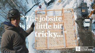 Raising a Single Story Timber Frame | Coastal Maine Retirement Home | Ep. 1