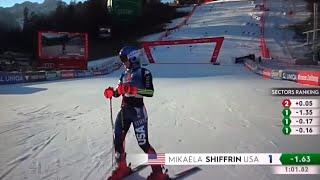 Mikaela Shiffrin -  Giant Slalom -  Lienz -  RUN 1 - 2023.