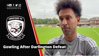 INTERVIEW | Josh Gowling After Defeat at Darlington