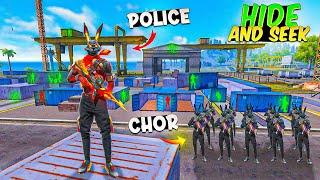 Hide And Seek With 10 Bunny Bundle | Chor-Police In Shipyard | Collection Versus | Garena Free Fire