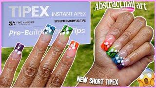 NEW TIPEX SHORT INSTANT APEX NAILS | SHORT ACRYLIC FULL COVER NAIL TIPS | ACRYLIC PRESS ONS | AMAZON